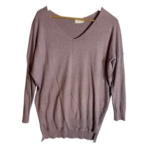 Dreamers Dusty Rose Pink Colored Hi Low Loose Knit Sweater Size M/L